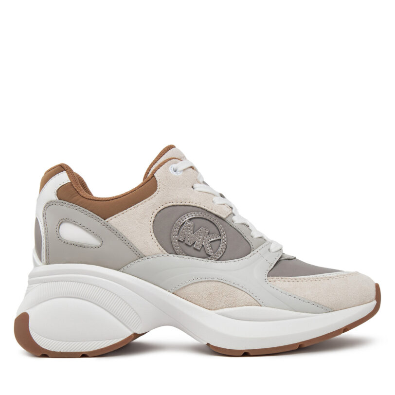 Сникърси Michael Kors Zuma Trainer 43R5ZUFS2D Бежов цвят на ниска цена