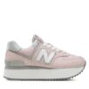 Сникърси New Balance WL574ZSE Розов цвят на ниска цена