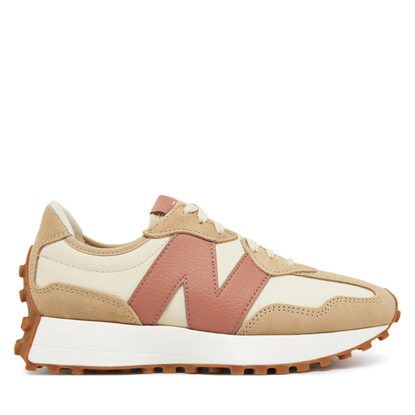 Сникърси New Balance WS327NKA Кафяв цвят на ниска цена