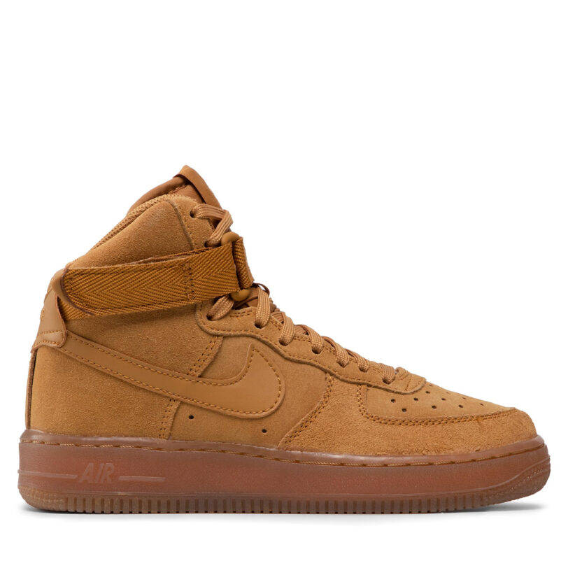 Сникърси Nike Air Force 1 High Lv 8 3 (GS) CK0262 700 Жълт цвят на ниска цена