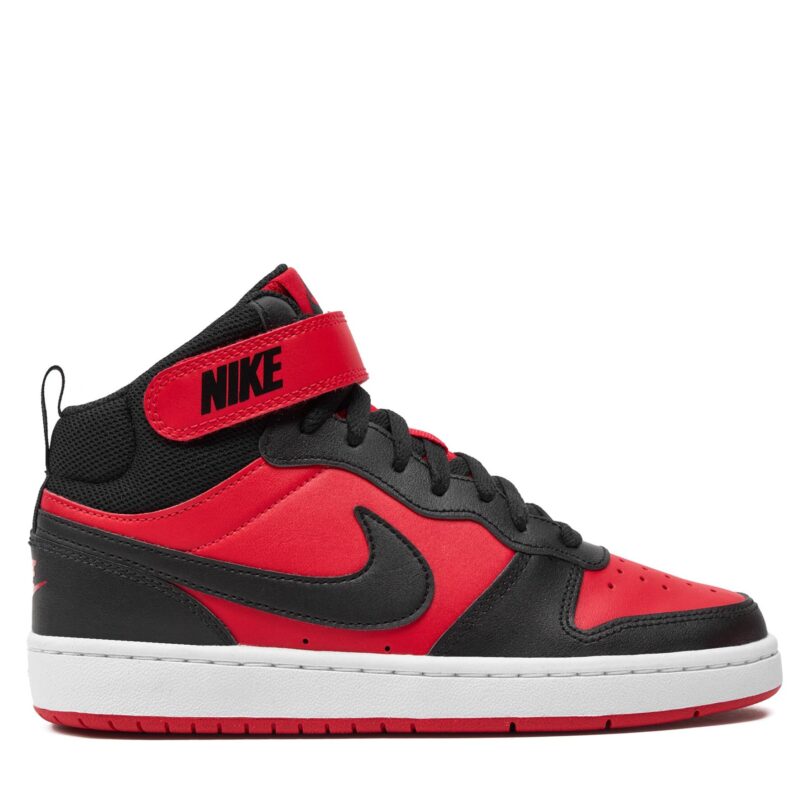 Сникърси Nike Court Borough Mid 2 (Gs) CD7782 602 Черен цвят на ниска цена