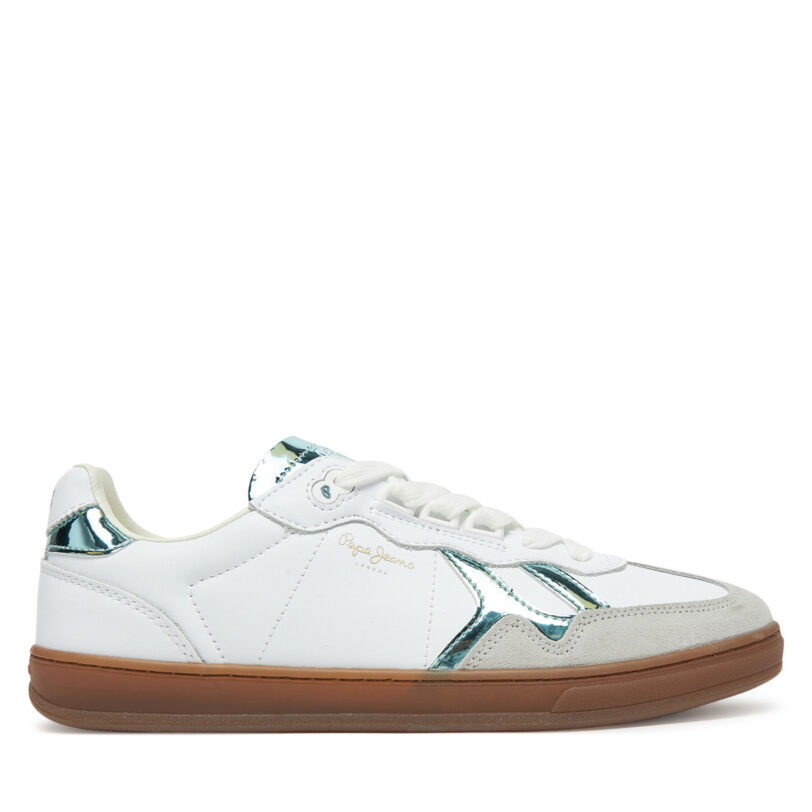 Сникърси Pepe Jeans Ball Rise W PLS00037 Бял цвят на ниска цена