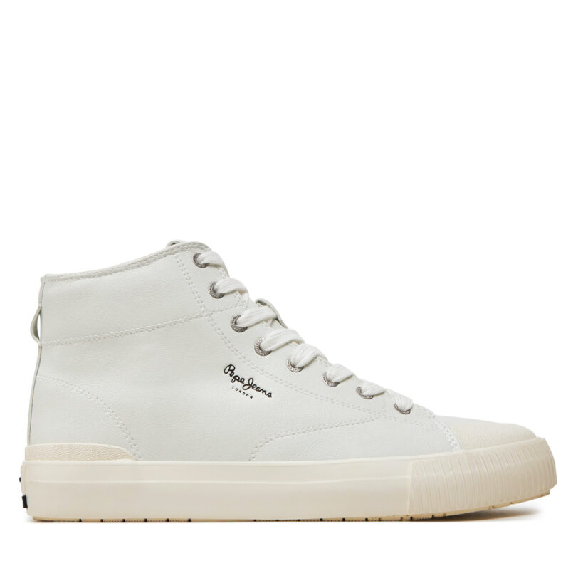 Сникърси Pepe Jeans Ben Moon M PMS31064 Бял цвят на ниска цена