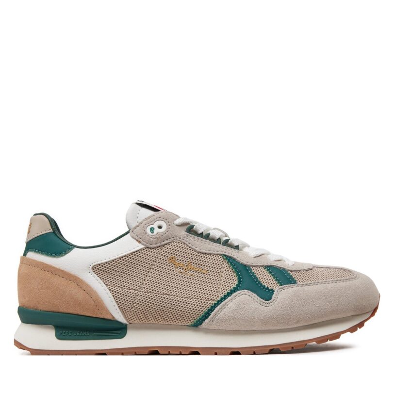 Сникърси Pepe Jeans Brit Retro M PMS40004 Екрю цвят на ниска цена