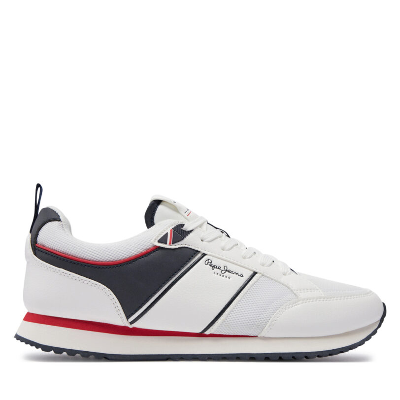 Сникърси Pepe Jeans Dublin Brand PMS40009 Бял цвят на ниска цена