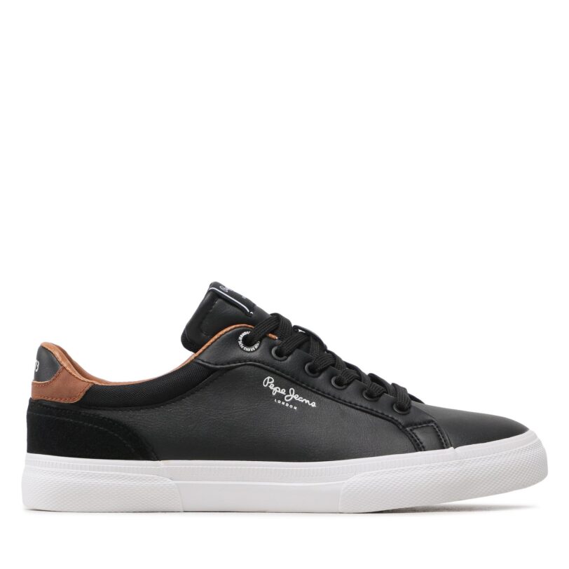 Сникърси Pepe Jeans Kenton Court PMS30839 Черен цвят на ниска цена
