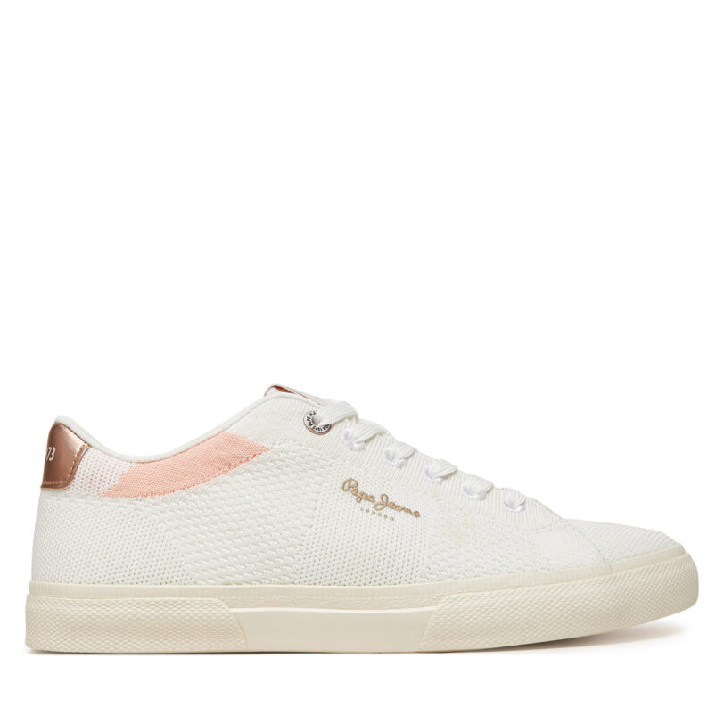 Сникърси Pepe Jeans Kenton Knit PLS31601 Бял цвят на ниска цена