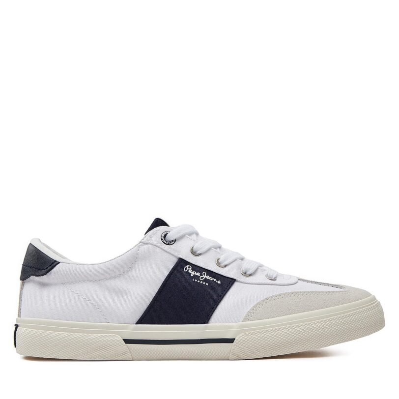Сникърси Pepe Jeans Kenton Strap M PMS31042 Бял цвят на ниска цена