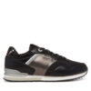 Сникърси Pepe Jeans London Shine W PLS40046 Черен цвят на ниска цена