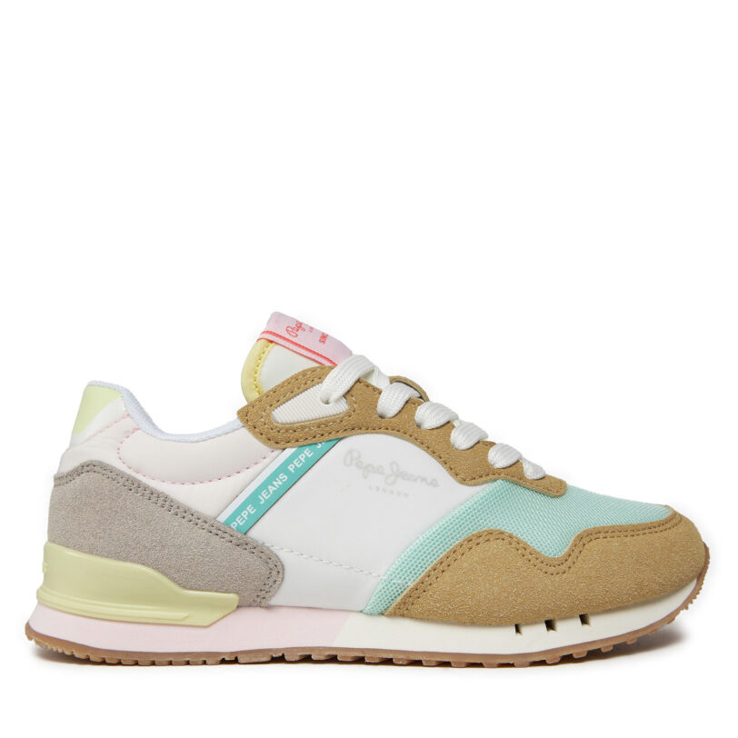 Сникърси Pepe Jeans London Urban G PGS40002 Бежов цвят на ниска цена
