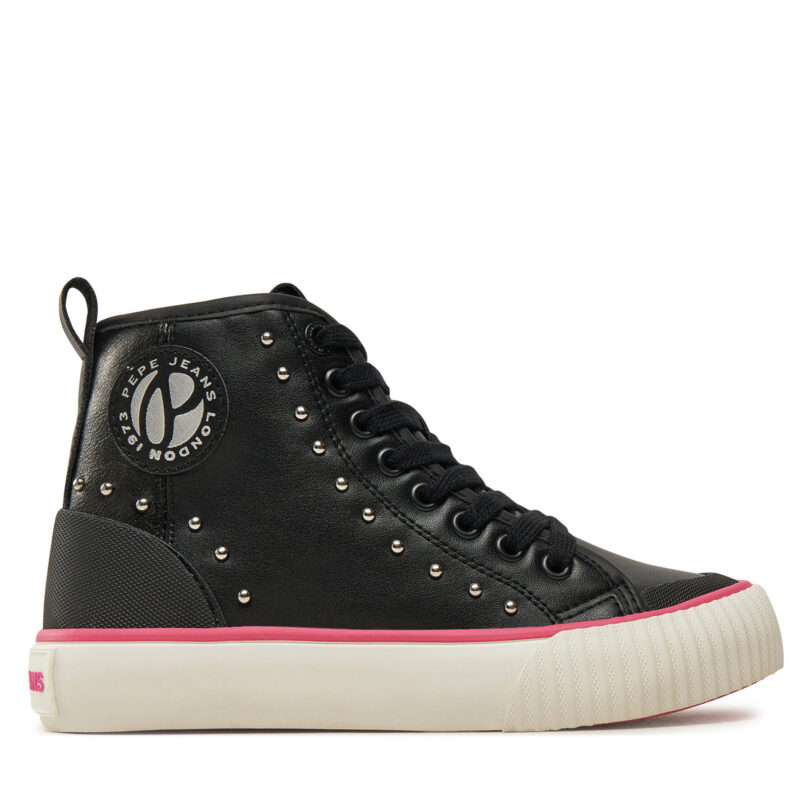 Сникърси Pepe Jeans PGS30610 Черен цвят на ниска цена