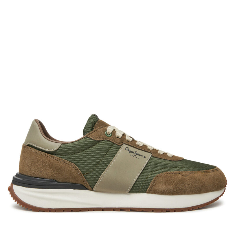 Сникърси Pepe Jeans PMS60020 Каки цвят на ниска цена