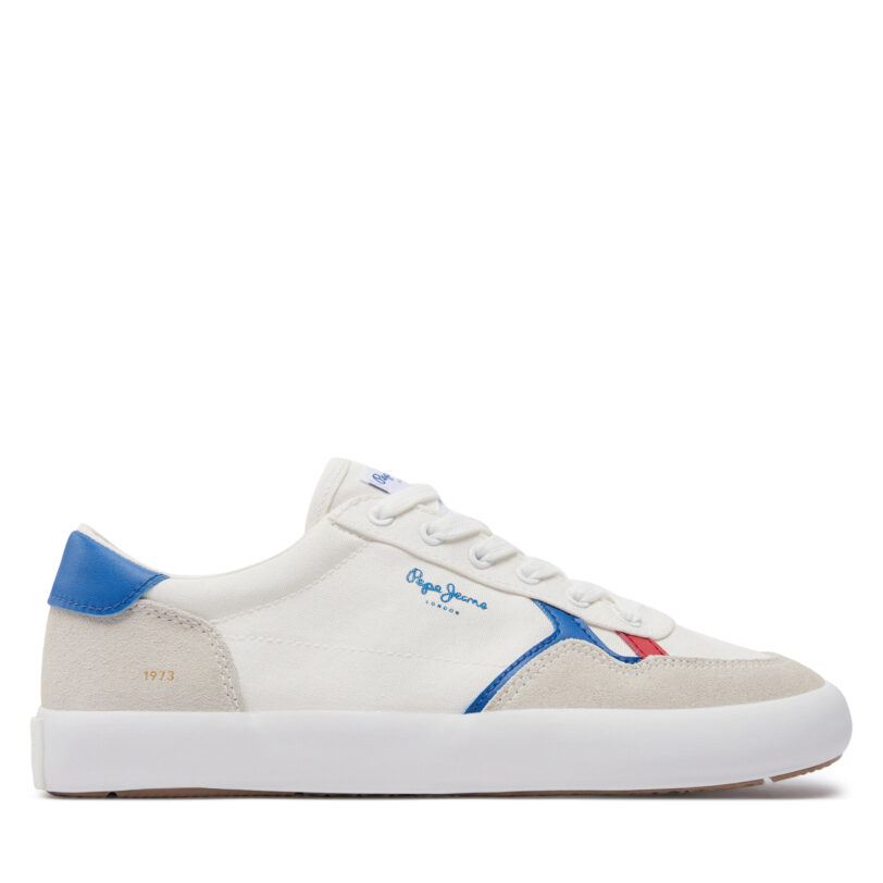 Сникърси Pepe Jeans Travis Brit M PMS31038 Бял цвят на ниска цена