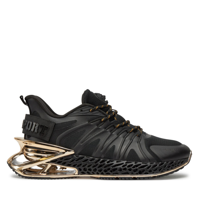 Сникърси Plein Sport Chrome Tiger Gen.X.-02 FACS USC0398 STE003N Черен цвят на ниска цена