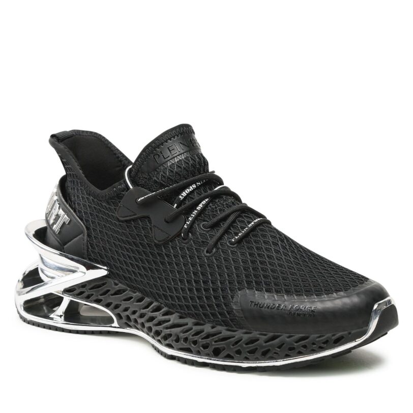 Сникърси Plein Sport The Scratch FABS USC0335 PTE003N Черен цвят на ниска цена
