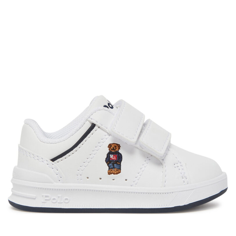 Сникърси Polo Ralph Lauren Heritage Court IV Ezz Bear RL02931101 Бял цвят на ниска цена