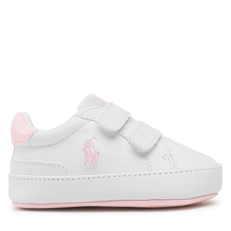 Сникърси Polo Ralph Lauren Heritage Court Ii Ez Layette RL100733 Бял цвят на ниска цена