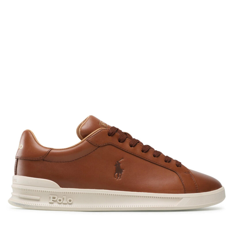 Сникърси Polo Ralph Lauren Hrt Ct II 809845110005 Кафяв цвят на ниска цена