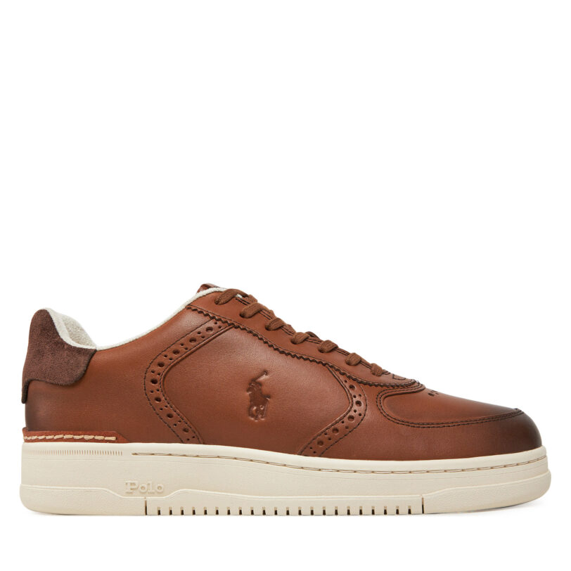 Сникърси Polo Ralph Lauren Masters Court 809960990002 Кафяв цвят на ниска цена