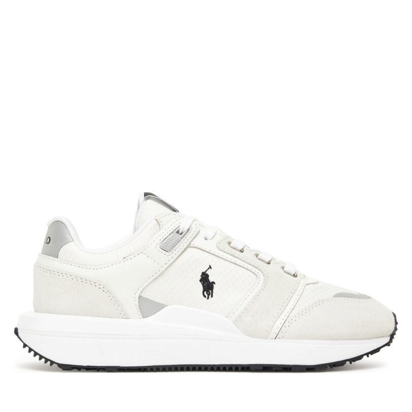 Сникърси Polo Ralph Lauren Train 89 V2 Suede-Paneled Sneaker 809973974001 Бял цвят на ниска цена