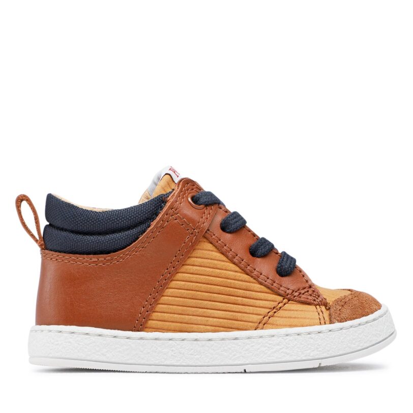 Сникърси Pom d'Api Mousse Zip Trek N1SICT0401 Кафяв цвят на ниска цена