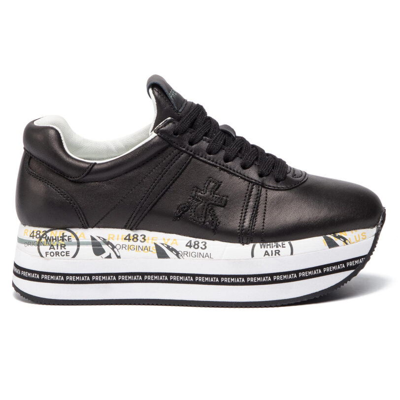 Сникърси Premiata Beth 3873 Черен цвят на ниска цена