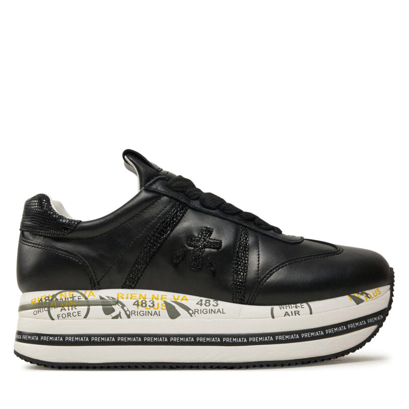 Сникърси Premiata Beth 7107 Черен цвят на ниска цена