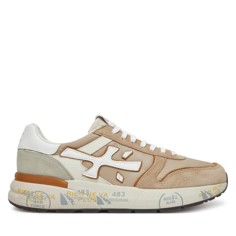 Сникърси Premiata Mick Var 7213 Бежов цвят на ниска цена