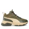 Сникърси Puma Cassia Via Mid 391309 07 Каки цвят на ниска цена