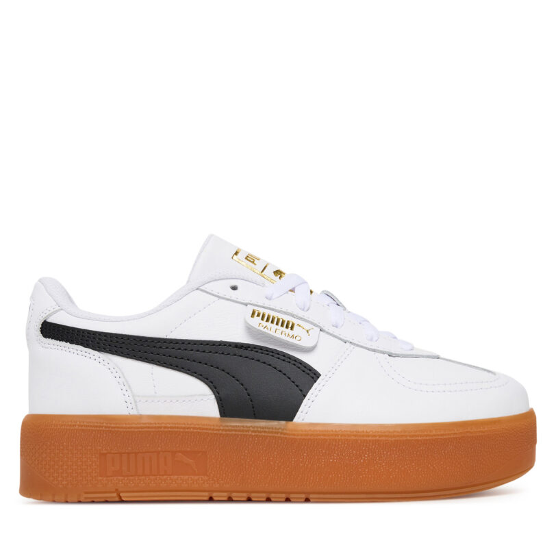 Сникърси Puma Palermo Elevata Lth Wns 400461 02 Бял цвят на ниска цена