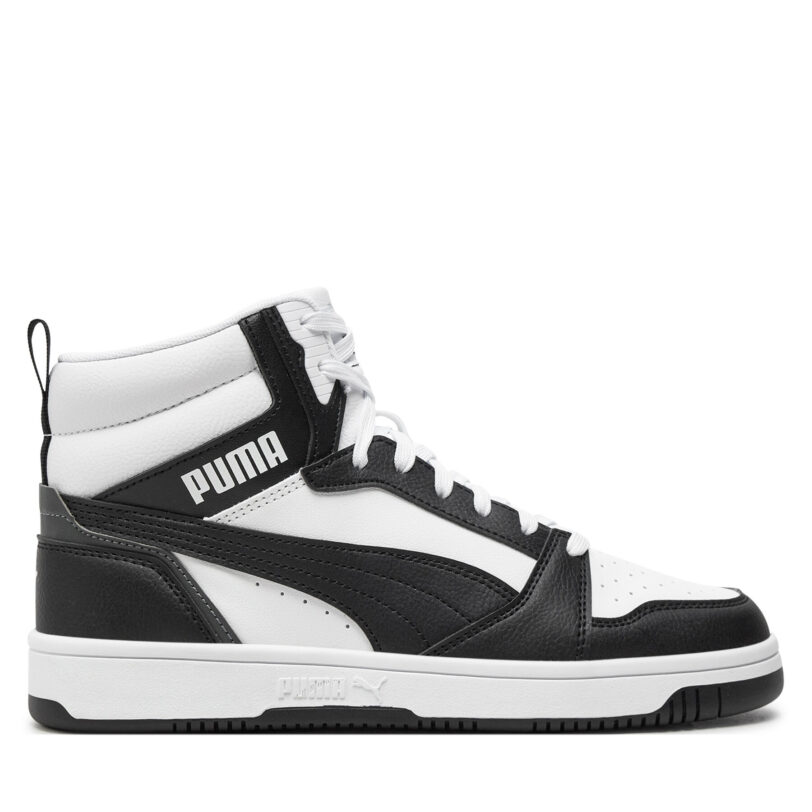 Сникърси Puma Rebound v6 Mid Jr 393831 01 Бял цвят на ниска цена