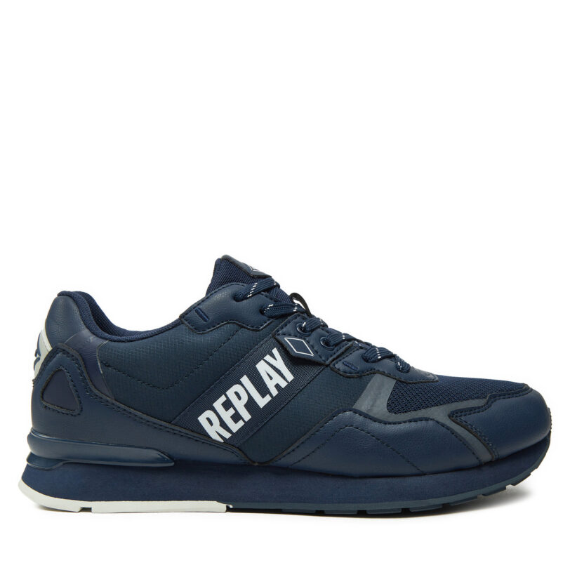 Сникърси REPLAY Adrien Game 4 Lace-Up GMS1D.000.C0055T Тъмносин цвят на ниска цена