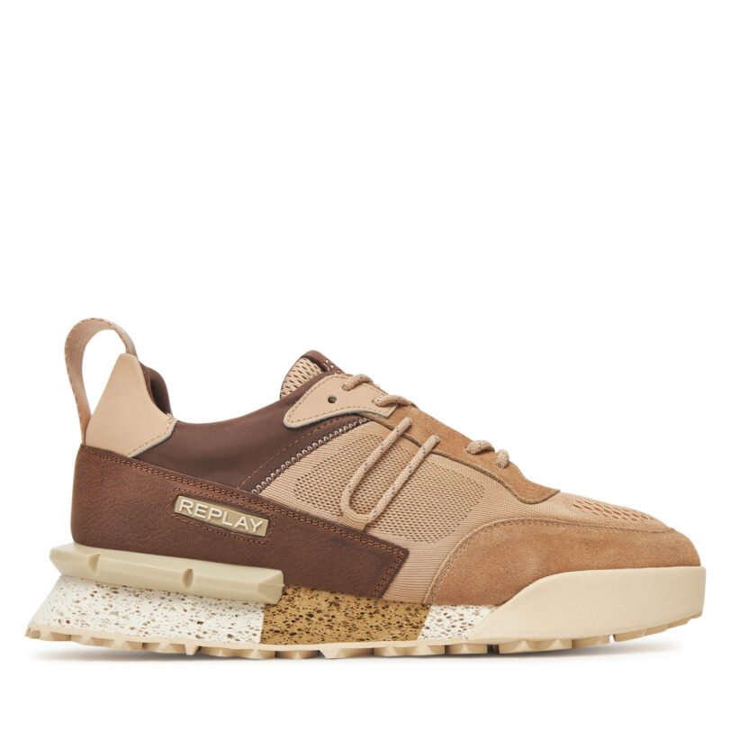 Сникърси REPLAY GMS1P.000.C0055L Бежов цвят на ниска цена