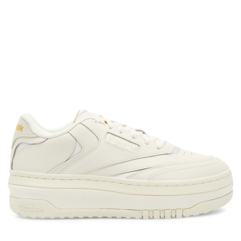 Сникърси Reebok Club C 100033110 Екрю цвят на ниска цена