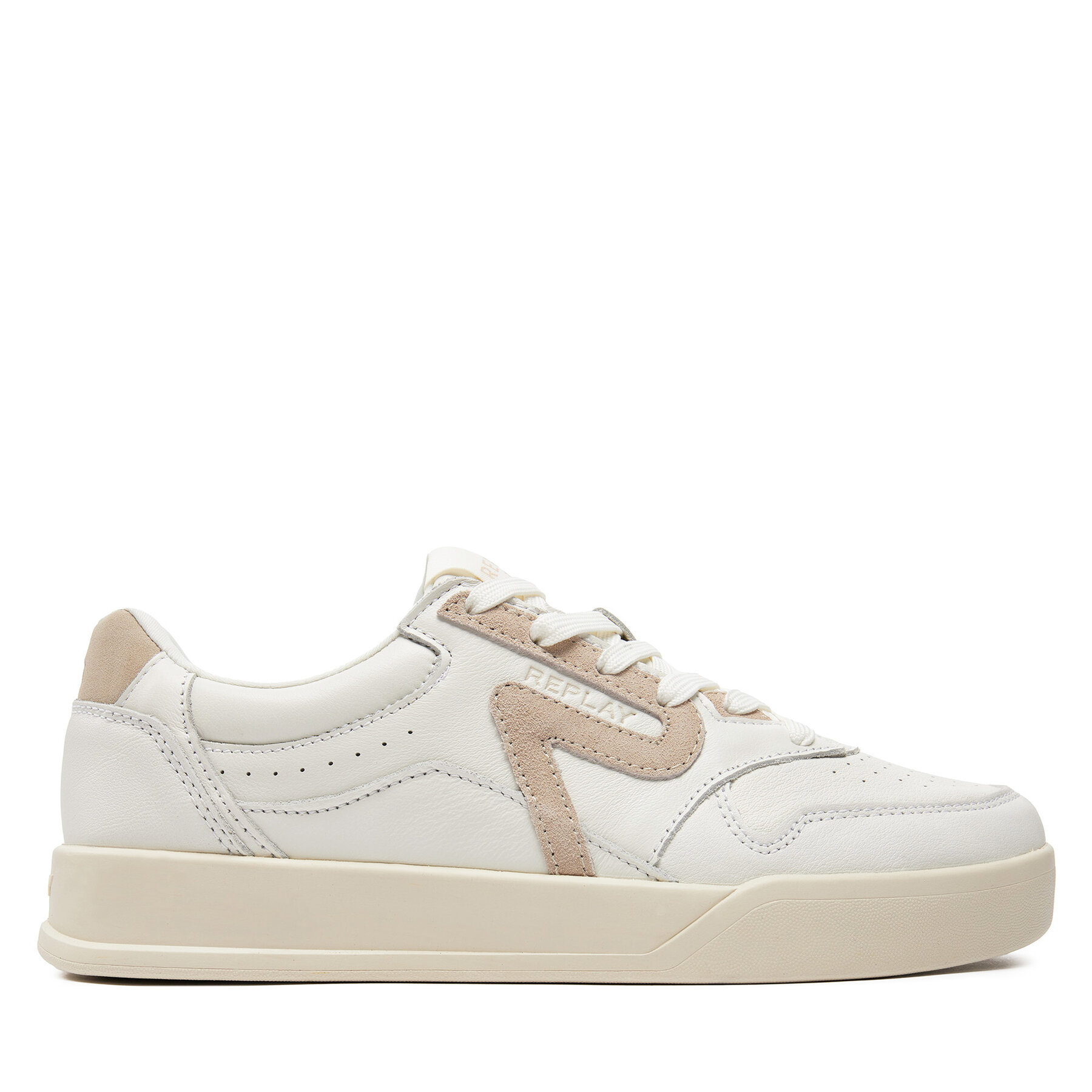 Сникърси Replay GMZ5N.000.C0001L Екрю цвят на ниска цена