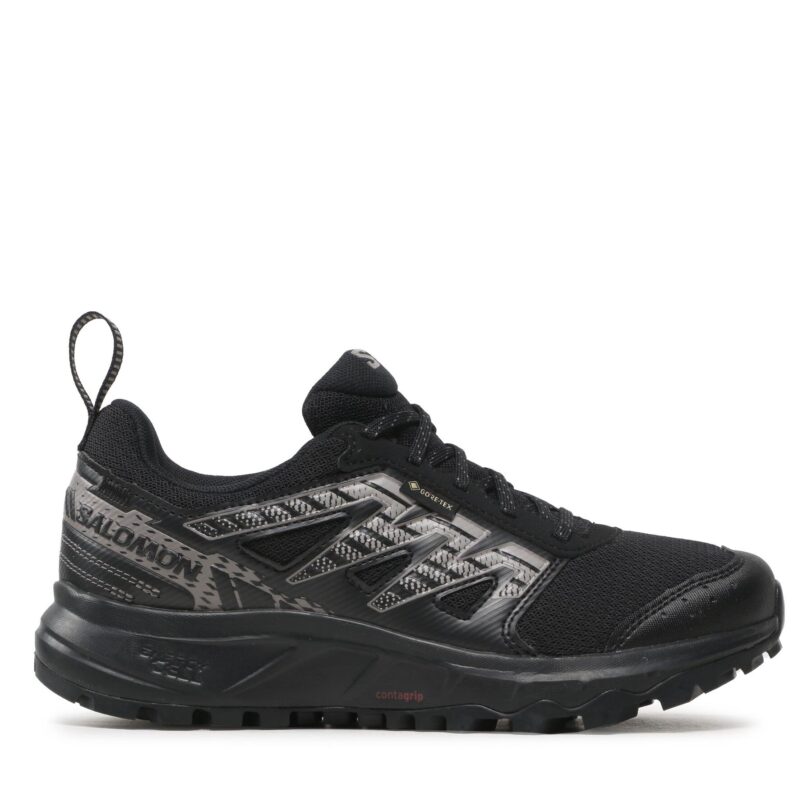 Сникърси Salomon Wander GORE-TEX L47149500 Черен цвят на ниска цена