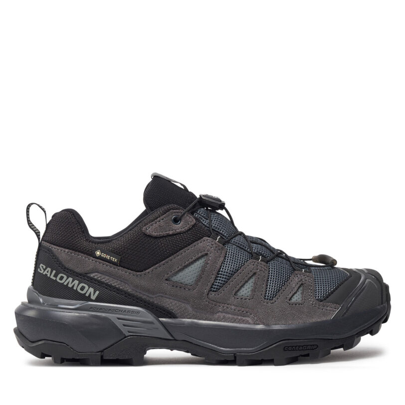 Сникърси Salomon X Ultra 360 Leather Gore-Tex L47571600 Черен цвят на ниска цена