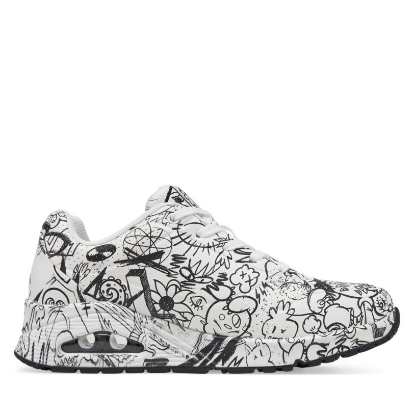 Сникърси Skechers 177972/WBK Бял цвят на ниска цена