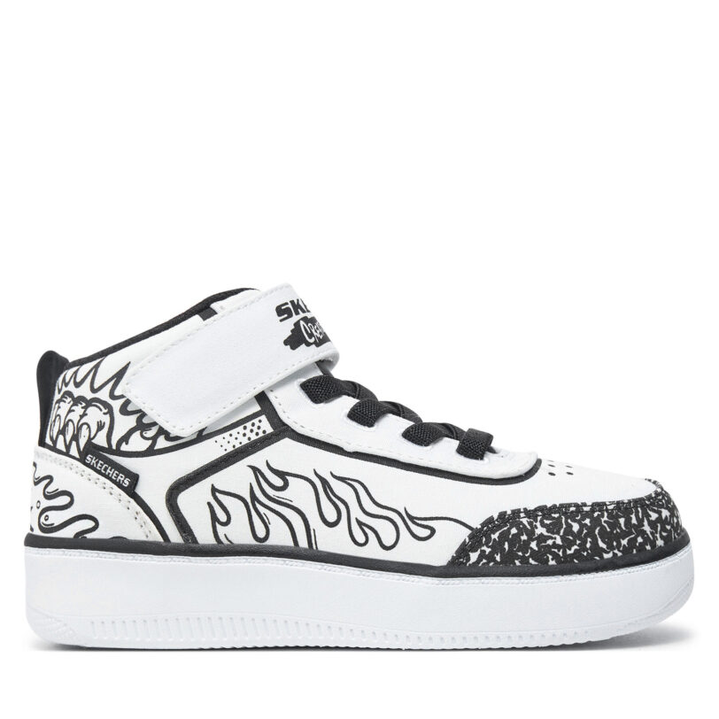 Сникърси Skechers Color Blitz 403500L/WBK Бял цвят на ниска цена