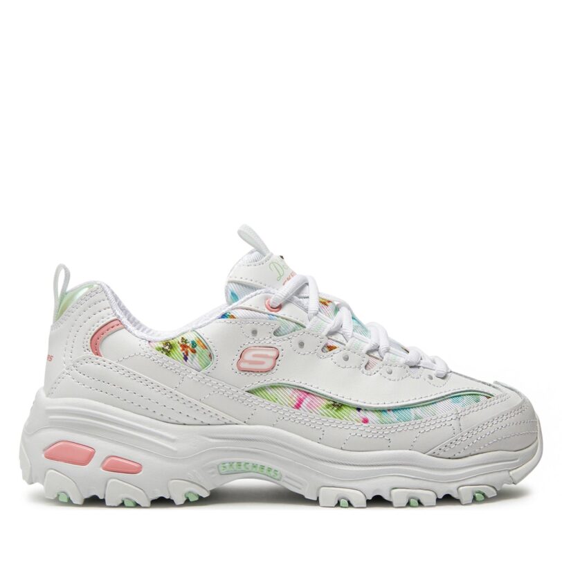 Сникърси Skechers D'Lites-Blooming Fields 149794/WMLT Бял цвят на ниска цена