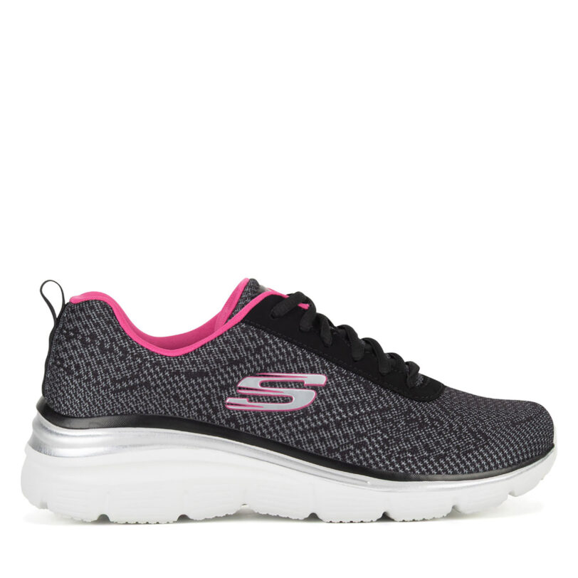 Сникърси Skechers FASHION FIT - BOLD BOUNDARIES 12719 BKHP Черен цвят на ниска цена