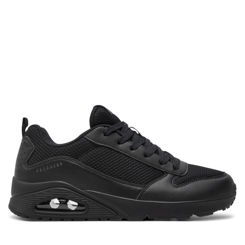 Сникърси Skechers Fastime 237016/BBK Черен цвят на ниска цена