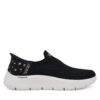Сникърси Skechers GOwalk Flex - Sunset Rose 124822/BKPK Черен цвят на ниска цена