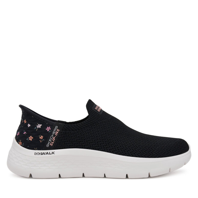 Сникърси Skechers GOwalk Flex - Sunset Rose 124822/BKPK Черен цвят на ниска цена