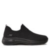 Сникърси Skechers Go Walk Arch Fit Iconic 124409/BBK Черен цвят на ниска цена