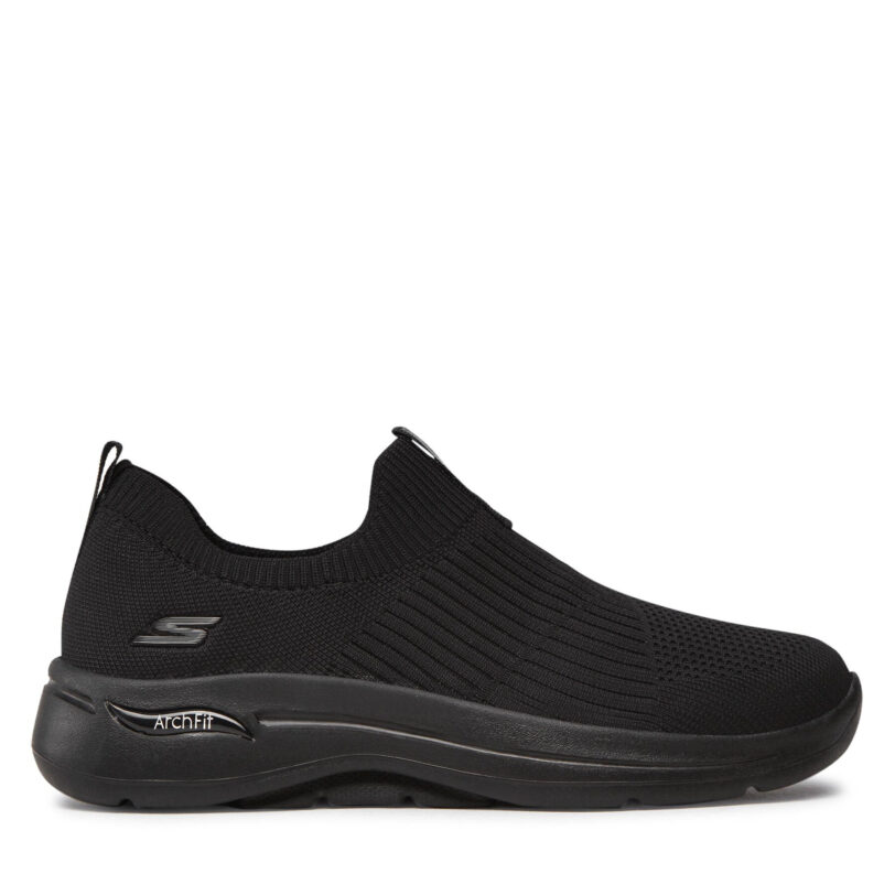 Сникърси Skechers Go Walk Arch Fit Iconic 124409/BBK Черен цвят на ниска цена