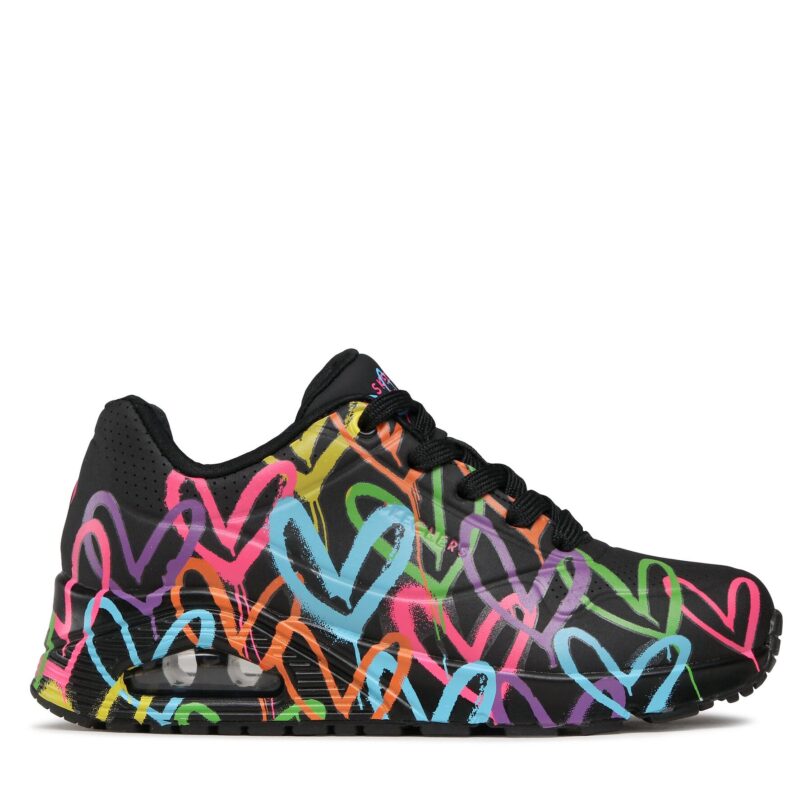 Сникърси Skechers Highlight Love 177981/BKMT Черен цвят на ниска цена