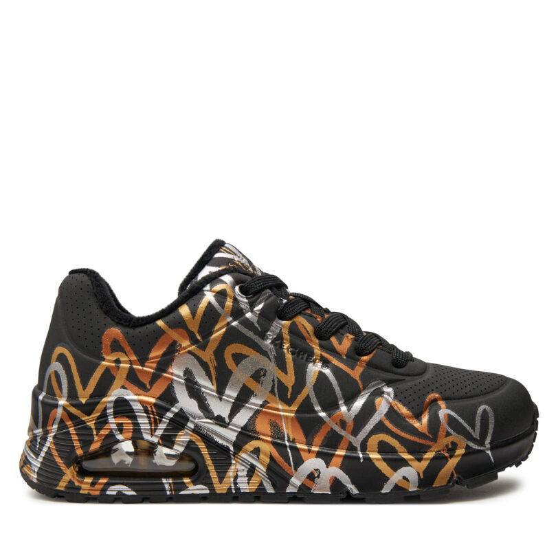 Сникърси Skechers Metallic Love 155523/BKGD Черен цвят на ниска цена