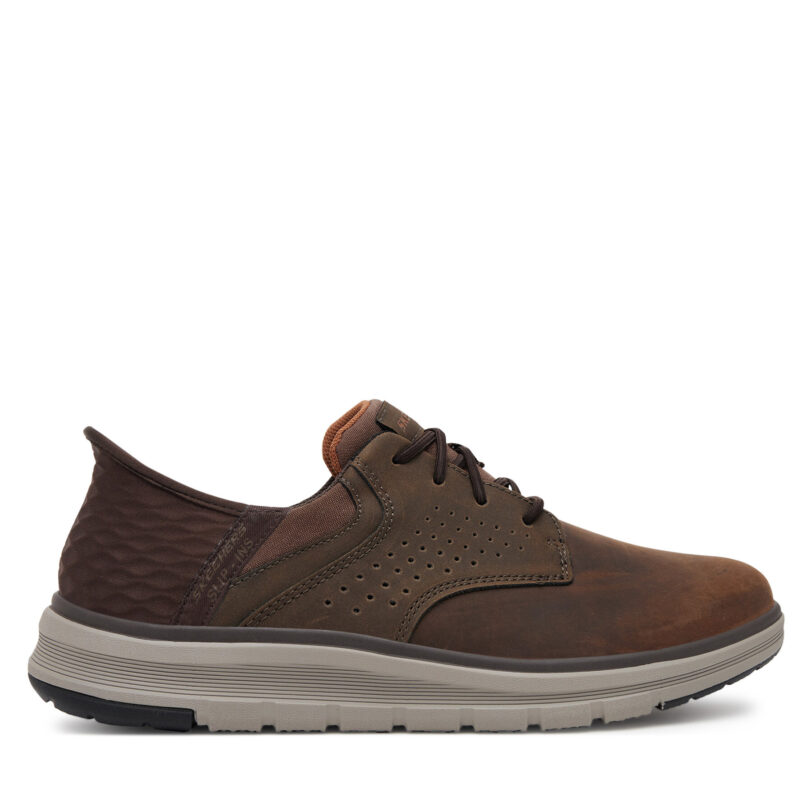 Сникърси Skechers Orell-Yates 205249/COC Кафяв цвят на ниска цена
