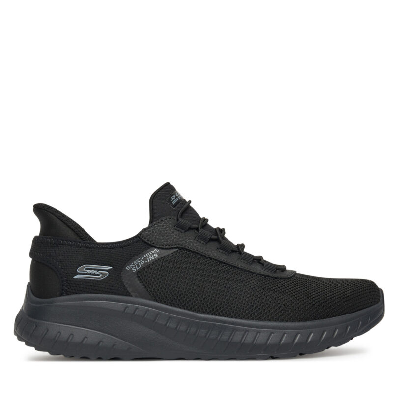 Сникърси Skechers SLIP INS BOBS SPORT SQUAD 118303 BBK_ Черен цвят на ниска цена